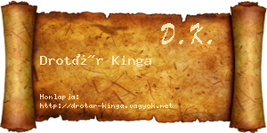 Drotár Kinga névjegykártya